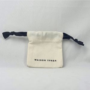Fashion Cotton <b>Drawstring</b> Bag Portable Canvas <b>Pouch</b> Bag Breathable Biodegradable <b>Drawstring</b> Bag - Product Image 3