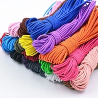 Corde élastique durable d’usine en polyester et latex, cordon en caoutchouc, pour vêtements, sacs, couture et bricolage