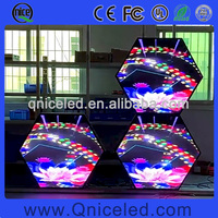 Stand DJ de présentation LED, panneau d'affichage mural et créatif, de plate-forme spéciale, avec écran Hexagonal, vente en gros, pour scène
