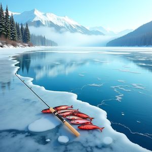 Premium Fast Action inverno canna da pesca 200g ghiaccio Hard Rod mulinello Spinning Casting penna Pole esche per la pesca sul lago - Product Image 5