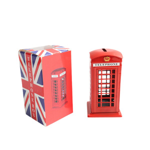 Hucha Metálica con Forma de Cabina Telefónica Roja de Londres, Estilo Británico, Decoración para el Hogar, Recuerdo, Regalo, 3 Tamaños Disponibles - Product Image 6