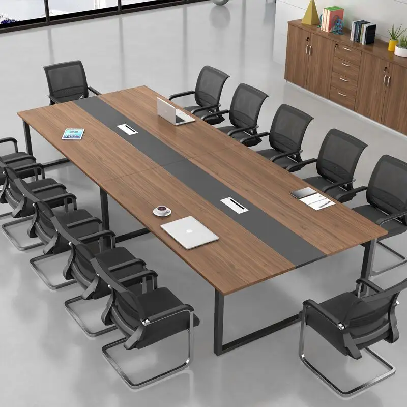 ห้องประชุมห้องกรอบเหล็ก20คนประชุมตารางที่ทันสมัยโต๊ะผู้บริหารโต๊ะผู้จัดการกับห้องประชุม