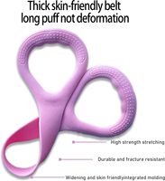 Agarraderas para Bandas de Resistencia en Forma de 8, Antideslizantes, Paquete de 3, para Entrenamiento de Brazos, Espalda y Hombros, Yoga, Pilates, Fisioterapia
