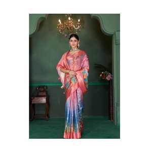 Haute qualité doux Georgette fête porter Saree pour les femmes Designer Saree Bollywood brodé mariée Saree pour la vente en gros - Product Image 1