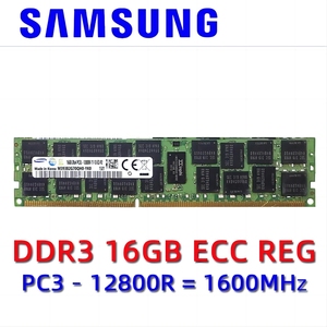 Memori Server SEC 16GB <span class=keywords><strong>DDR3</strong></span> 1600MHz 1.5V 240 pin 12800MB/dtk - Product Image 2