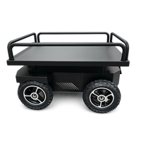 Système d'alimentation 24V, chariot intelligent UWB antidérapant pour pente, robot de suivi multi-véhicules en tandem pour usage industriel