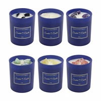 Lilin Aroma Kedelai Mewah Kustom Natal & Diwali Aromaterapi Pewangi Rumah Buatan Tangan Vegan Tahan Lama Kotak Hadiah