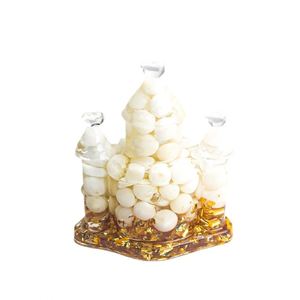 OEM Resin Model Castle Figurine - Elegant Crystal Chip Fairy Tale Decor for <b>Gift</b> - Product Image 4