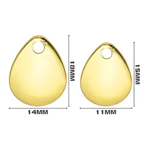 Fischköder Mini-Läckchen-Köder Pailletten Lätzchen-Köder Spinner Metall-Jig-Köder Angelekäder