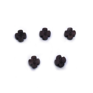 Cuentas de madera cruzadas de 1.0 cm para hacer pulseras, accesorios de joyería DIY - Product Image 2