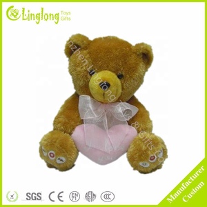 Orso bianco seduto <span class=keywords><strong>con</strong></span> <span class=keywords><strong>cuore</strong></span> peluche orsacchiotto di peluche - Product Image 3