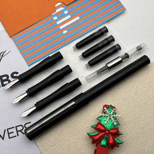 Ensemble de stylos plume HY avec logo personnalisé <span class=keywords><strong>en</strong></span> plastique stylo de <span class=keywords><strong>calligraphie</strong></span> <span class=keywords><strong>arabe</strong></span> du Moyen-Orient avec 3 plumes 3 encres finition dorée pour l'<span class=keywords><strong>écriture</strong></span> - Product Image 5