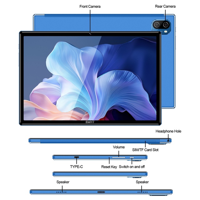 Original Factory 10 Inch Tablet PC for Kids Education Android 15 MTK 10 Core 16GB RAM 256GB 1TB ROM Dual 5G WIFI
