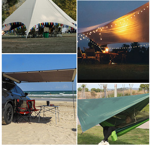 <span class=keywords><strong>Tela</strong></span> Oxford de poliéster laminada para toldo, <span class=keywords><strong>tela</strong></span> Anti UV/retardante de llama/impermeable PA PU PVC para refugio de tienda - Product Image 5