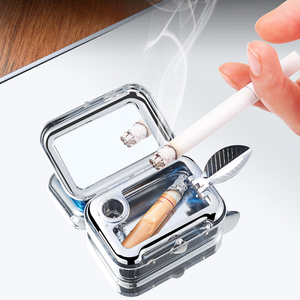 Dericsson Luxury Metal <b>Ashtray</b> Smoking Electric <b>Ashtray</b> for Car - Product Image 1