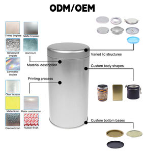 En stock (personnalisable) – Boîtes métalliques pour bougies, pots en métal de qualité <span class=keywords><strong>alimentaire</strong></span>, boîtes cadeaux en métal - Product Image 5