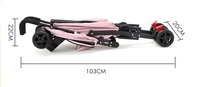 Poussette pliable pour animaux de compagnie, chariot pliant, vue 360