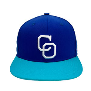 Ricamo rialzato personalizzato in twill acrilico di lana blu Navy 59 e FIFTY close back Fitted Cap - Product Image 1