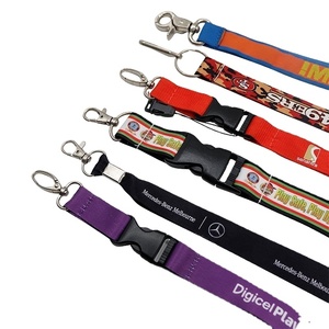 Custom Logo Personalized <b>Polyester</b> Sports Keychain <b>Lanyards</b> with Silk Screen Printing and Hook Accessories - Product Image 1