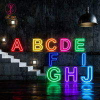 Lettres géantes autoportantes 3D en forme de cœur, enseigne lumineuse LED, lettres lumineuses pour décoration de mariage et de fête