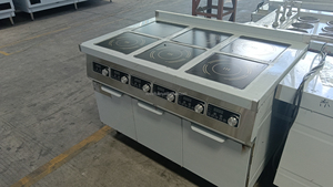 Fornello a induzione a combinazione commerciale verticale 15KW <span class=keywords><strong>4</strong></span> a 6 fuochi rimovibile - Product Image 6