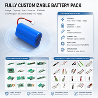 Paket Baterai OEM 3000mAh Kapasitas Tinggi Tahan Lama 18650 7.2V Lithium Isi Ulang untuk Pengganti Perangkat Radio Dua Arah