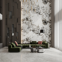 Dalles de pierre frittée modernes haut de gamme 1200*2400MM, finition ultra brillante, 9mm, très populaires pour éviers, meubles-lavabos de salle de bain et repas en extérieur