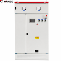 Armoire de commande de commutation basse tension GGD personnalisée Wanbo-321 avec panneau HMI PLC, boîtier industriel antirouille