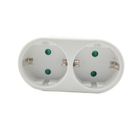 Adaptateur de prise Schuko 3 voies, adaptateur de prise Schuko EU 1 vers 3, convertisseur multi-prises européennes 16A 250V