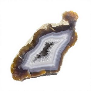 Cristal Natural Pulido de Ágata en Forma Libre, Espécimen Coleccionable, Piedra Decorativa Feng Shui - Product Image 2