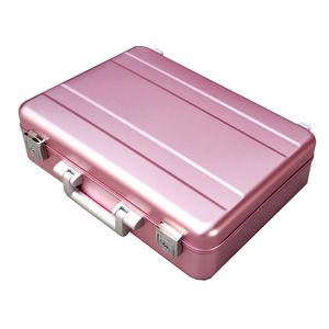 Maletín de Aluminio Rígido Personalizado Rosa, Maletín de Aluminio DIY, Caja de <span class=keywords><strong>Herramientas</strong></span> de Almacenamiento con Inserto de Espuma - Product Image 3