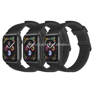 Proveedores de correa Correa de reloj inteligente transpirable de repuesto Correa de reloj de goma para <span class=keywords><strong>Apple</strong></span> <span class=keywords><strong>Watch</strong></span> <span class=keywords><strong>Todas</strong></span> <span class=keywords><strong>las</strong></span> <span class=keywords><strong>series</strong></span> con hebilla de acero inoxidable - Product Image 2