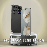 Nuevo Teléfono Inteligente S26 Ultra 22GB+1TB Deca Core 5G Dual SIM, Cámara Trasera de 108MP, Pantalla de 7.3" 144Hz, Android 16 Inglés