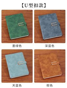 2025 <b>2024</b> Customizable Logo PU <b>A5</b> Multicolor Business Planner <b>Diary</b> Leather Cover Hardcover Custom Loose-leaf Journal Gift - Product Image 4
