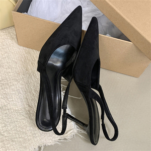 Nouvelle collection printemps-été, sandales à talons hauts sexy européennes et américaines, imprimé léopard, tongs pour femmes, pour les soirées - Product Image 5