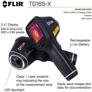 <span class=keywords><strong>Flir</strong></span> <span class=keywords><strong>TG165</strong></span>-X hồng ngoại man hinh nhiệt công nghiệp Detector máy ảnh sàn tường sưởi ấm ống nhanh chóng kiểm tra nhiệt kế cầm tay - Product Image 3
