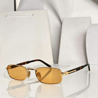 Lunettes de soleil rétro carrées en métal, verres dégradés UV400, unisexe, fines, multicolores, tendance, streetwear
