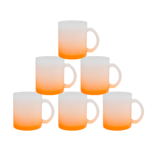 M R.R 11oz Sublimación Blanks <span class=keywords><strong>Taza</strong></span> de vidrio de color esmerilado, tazas de café con asa para transferencia de recubrimiento térmico de calor - Product Image 3