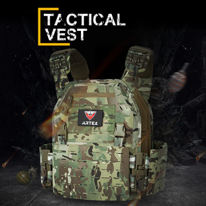 Chaleco Táctico ARTEX MOLLE Camo, Portaplacas de Liberación Rápida, Protección Corporal para Entrenamiento al Aire Libre, Equipo Táctico - Product Image 2
