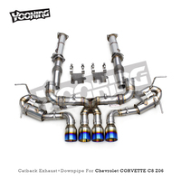 Système d'échappement complet en titane à montage direct avec collecteur catalytique et soupape OEM pour Chevrolet CORVETTE C8 Z06 2019-2025