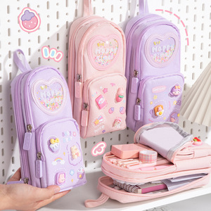 Schooltas met hoge kwaliteit en grote capaciteit, etui voor basisschool, multifunctionele penkoker en opbergdoos - Product Image 1