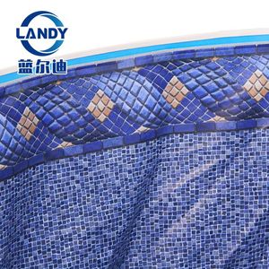 Liner de piscine Landy PVC, diamètre 3,6 m, cercle bleu, membrane imperméable pour piscine et bassin à poissons - Product Image 3