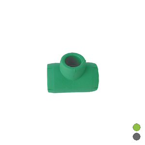 Raccordo a T ridotto liscio da 90° in polipropilene diam. 63 X 32 X 63 Per Tubi Idraulici - Product Image 1