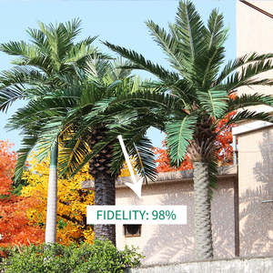 Vente en gros grande île canarienne artificielle faux palmiers dattiers, faux palmier dattier décoratif extérieur - Product Image 3