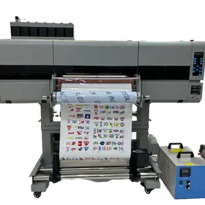 Andemes A1 60CM UV DTF impresora pegatina UV impresora impresión rollo a rollo UV impresora tres cabezales i3200