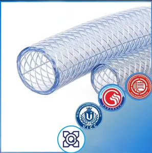 PVC snake skin fiber mesh tube transparent thickened corrosion-resistant four season soft PVC snake skin tube