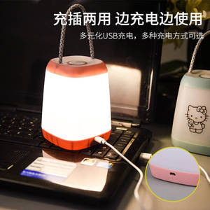 Rechargeable Night Light Bedside Lamp For Baby Bedroom Tap Control <b>USB</b> Power Eye Protection Sleep Light - Product Image 5