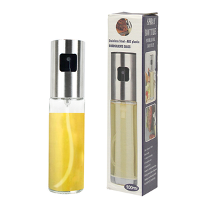 RAYBIN custom glass spray bottle bbq stainless steel olive oil sprayer set for cooking