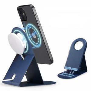 Usine <span class=keywords><strong>2</strong></span> dans 1 Sans Fil <span class=keywords><strong>Chargeur</strong></span> pour <span class=keywords><strong>Magsafe</strong></span> Vertical PU Magnétique Support Sans Fil <span class=keywords><strong>Chargeur</strong></span> - Product Image 2