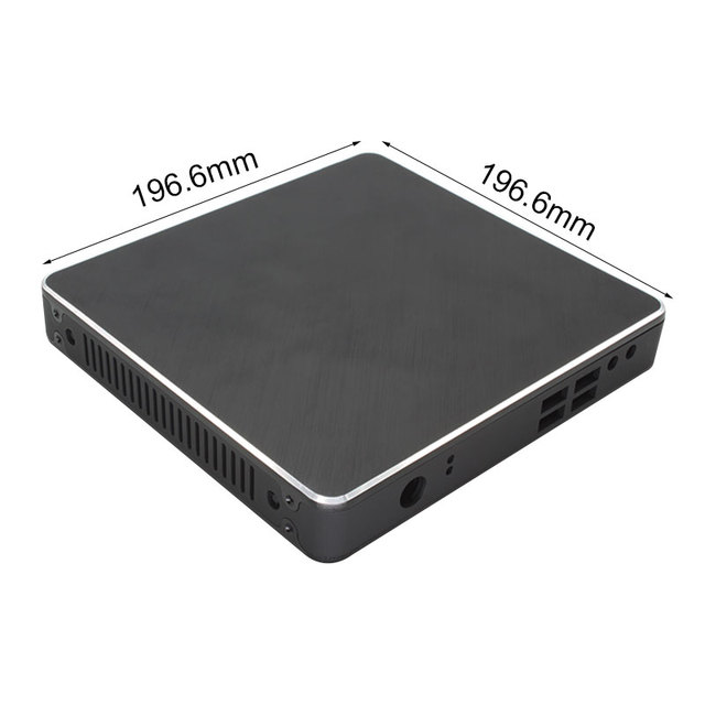 Hongfa Manufacture Extruded Aluminum Profile Enclosure Custom Motherboard Housing Anodized Mini ITX Aluminum case